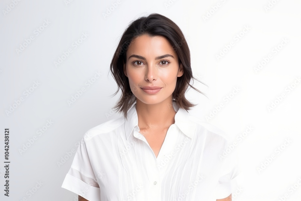 Portrait of a beautiful young business woman. Isolated on white background. Portrait of a beautiful young business woman. Isolated on white background.