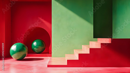 Abstract geometric composit...