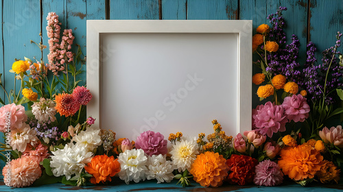 A blank frame surrounded by...