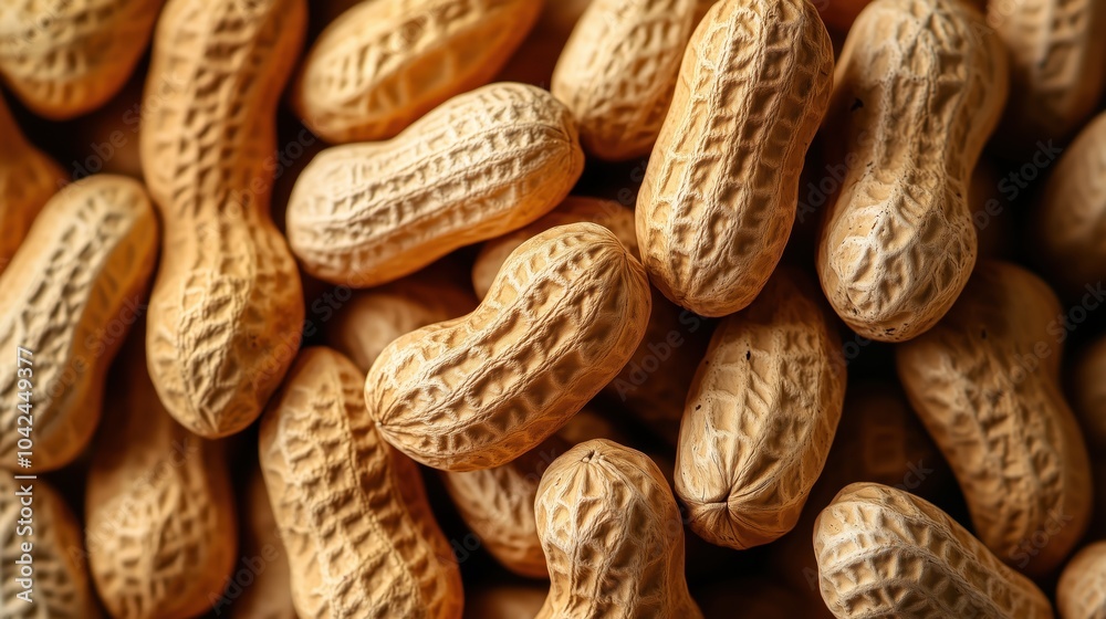 Peanuts in Shell Close-Up Peanuts in Shell Close-Up