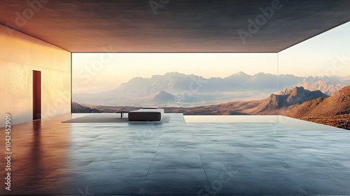 Modern minimalist interior ...