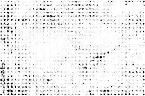Black and white grunge halftone pattern texture background
