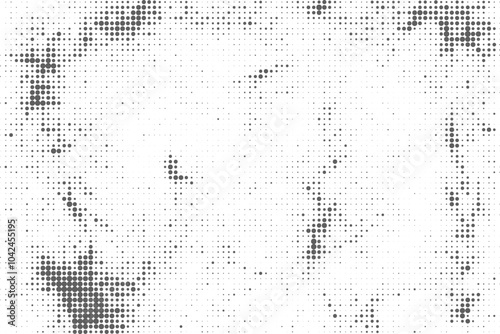 Black and white grunge halftone pattern texture background
