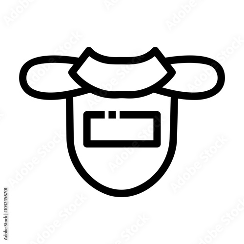 neck protector Line Icon