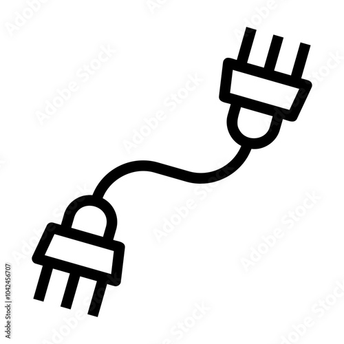 chord fencing Line Icon