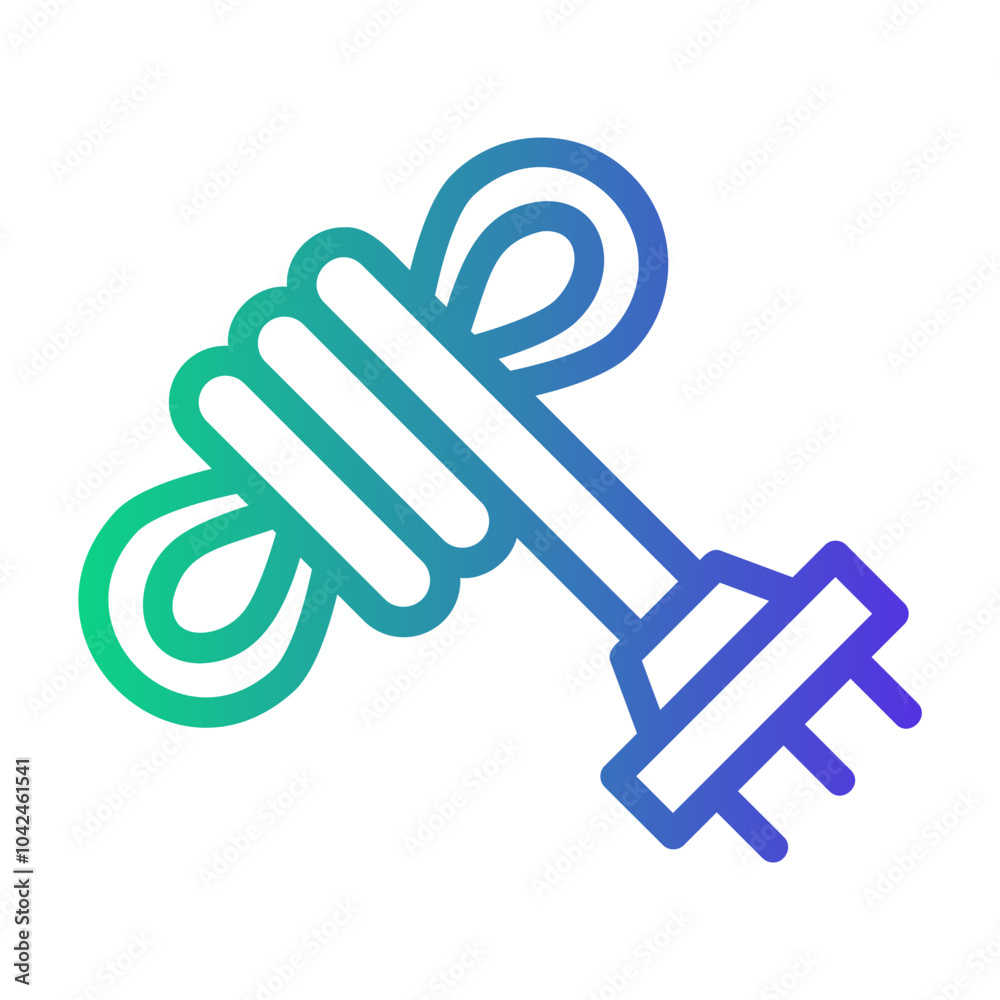 chord fencing Line Gradient Icon chord fencing Line Gradient Icon
