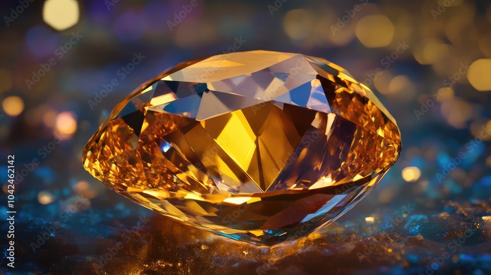 Sparkling rare gemstone in soft light, captured in exquisite detail, with each facet reflecting its inherent value and beauty Sparkling rare gemstone in soft light, captured in exquisite detail, with each facet reflecting its inherent value and beauty