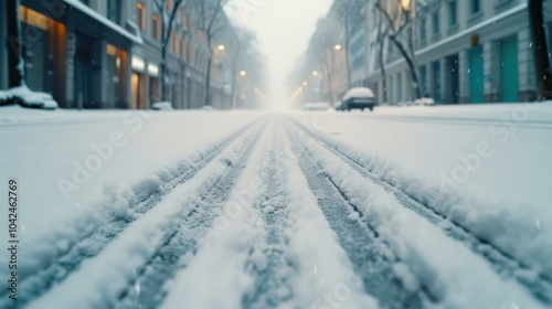 Navigate caution and skills as icy streets challenge drivers, leading to increased traffic and potential accidents.