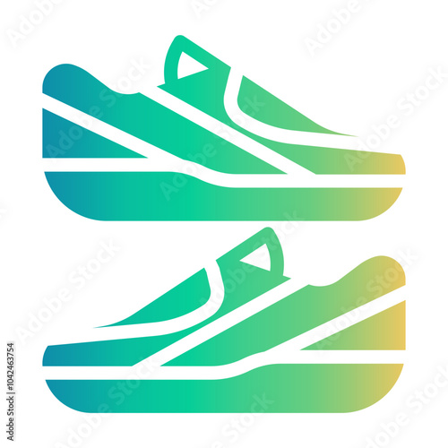 fencing shoes Gradient icon