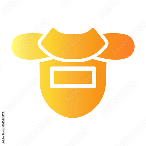 neck protector Gradient icon