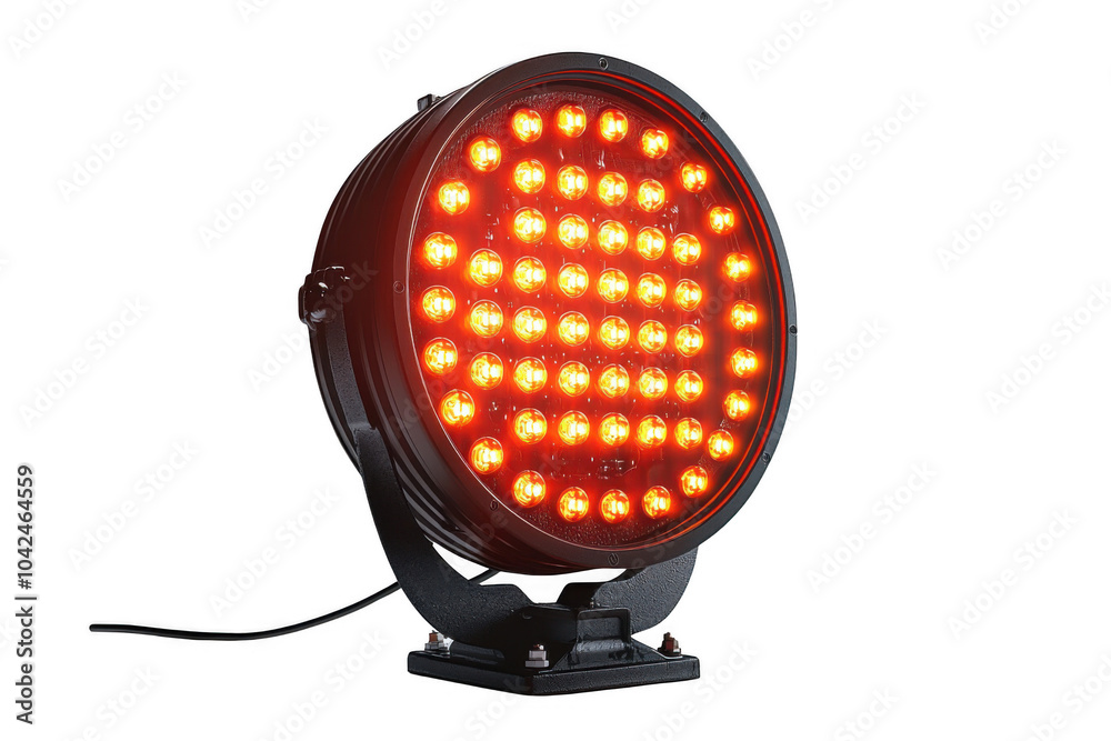 Orange Floodlight isolated on transparent background, png file, no background png file