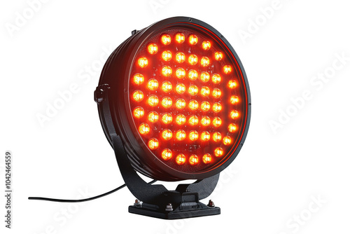 Obraz na płótnie Orange Floodlight isolated on transparent background, png file, no background png file w salonie