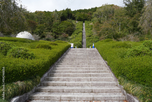 富士霊園の階段