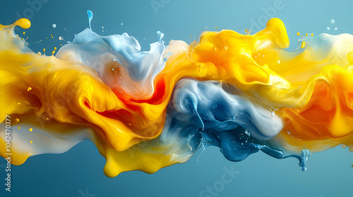 Colorful abstract fluid art...