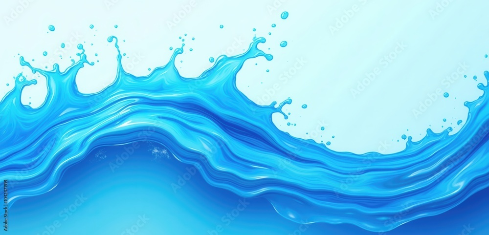 Vibrant blue water splash, perfect for backgrounds, advertising, and branding projects related to nature, wellness, or aquatic themes. Vibrant blue water splash, perfect for backgrounds, advertising, and branding projects related to nature, wellness, or aquatic themes.