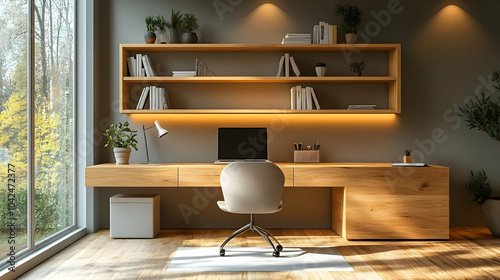 Modern office space with de...