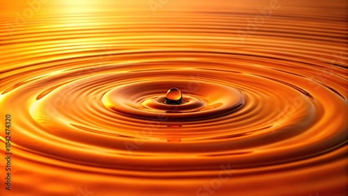 Description: Minimalist orange water ripples resembling beer surface