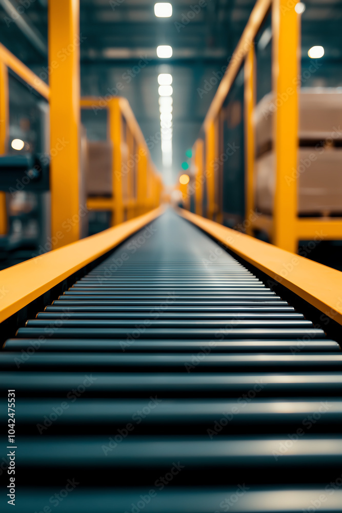 Efficient industrial conveyor system enhancing workflow in modern warehousing environments Efficient industrial conveyor system enhancing workflow in modern warehousing environments