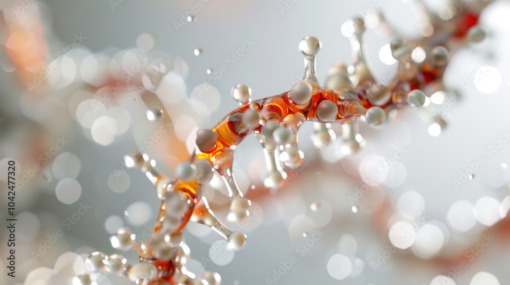 Abstract Liquid Art with Bokeh Effect Abstract Liquid Art with Bokeh Effect
