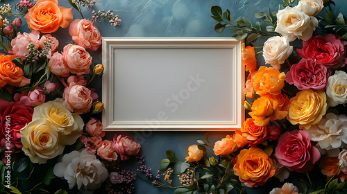 A decorative frame surround...