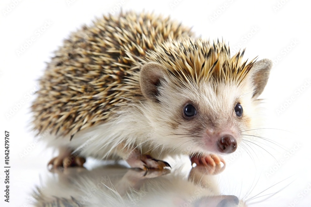 Naklejka premium Desert hedgehog isolated on white background