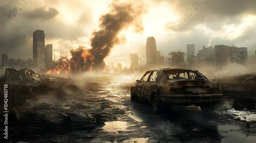 Post-apocalyptic landscape ...