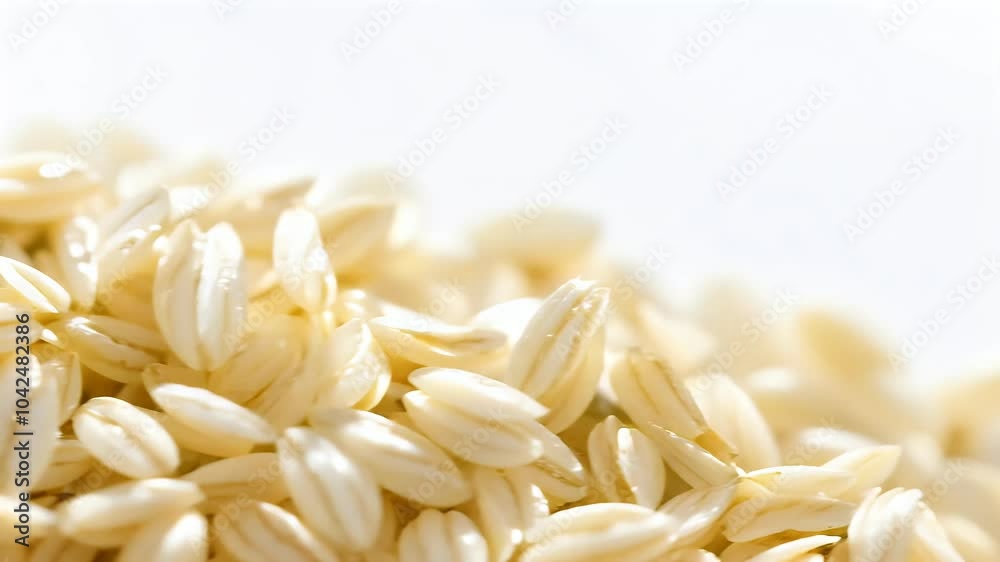 Dive world white quinoa highly versatile ingredient that can used variety dishes including salads soups desserts beautifully presented macro footage highlights texture appeal 4K HDR seed cereal grain Dive world white quinoa highly versatile ingredient that can used variety dishes including salads soups desserts beautifully presented macro footage highlights texture appeal 4K HDR seed cereal grain