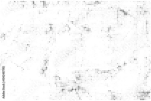Black and white grunge halftone pattern texture background
