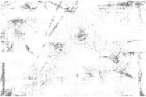 Black and white grunge halftone pattern texture background
