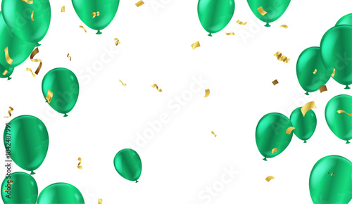 Party balloons Funky Hipster Party Tinsel Vector Foil Confetti Cool Foil Border Fireworks Explosion, Blast, Burst, New Year, Christmas, Birthday Celebration. Winter Holidays Blue, 