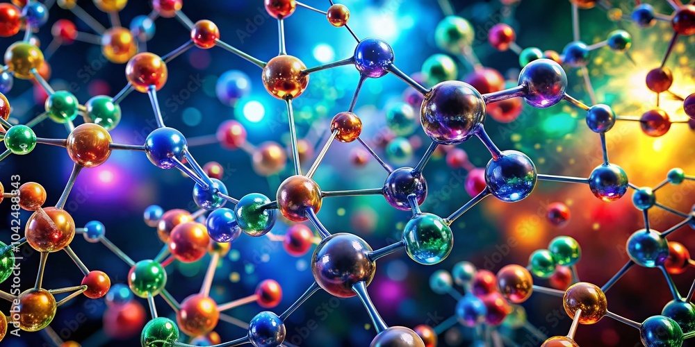 Abstract Medical Molecules Background with High Dynamic Range for Science and Health Themes Abstract Medical Molecules Background with High Dynamic Range for Science and Health Themes