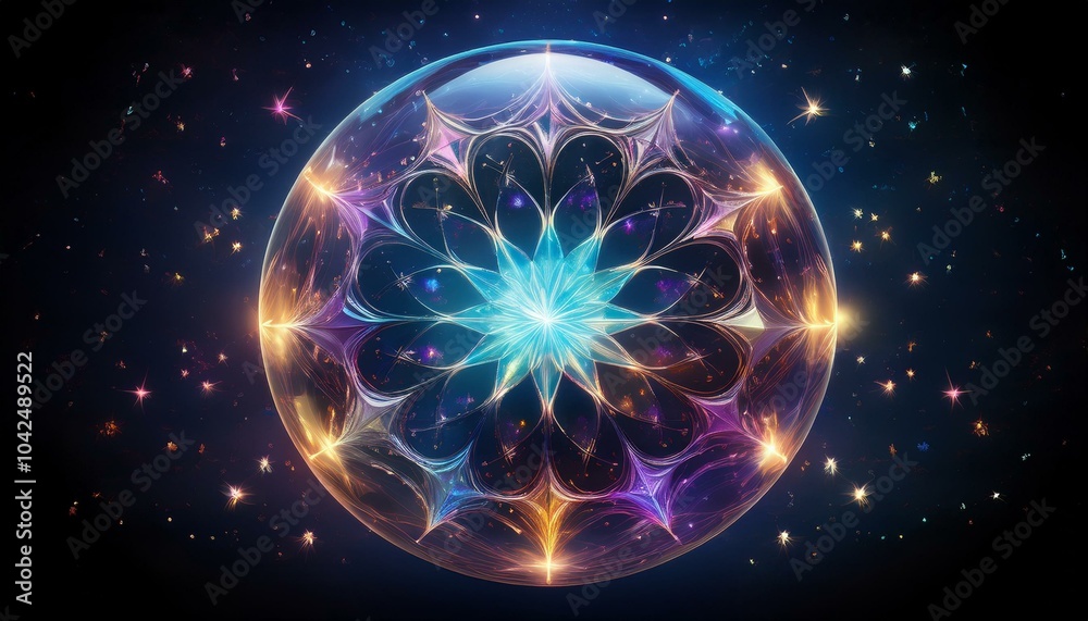 Obraz premium ガラスの中の星