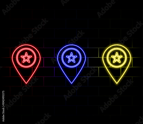 Gps technology background.Vector pin icon Gps on dark blue background.Travel way concept.Find trip, Geo pinpoint.Location navigator vector illustration.