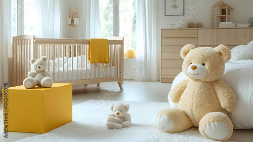 Cozy nursery featuring plus...