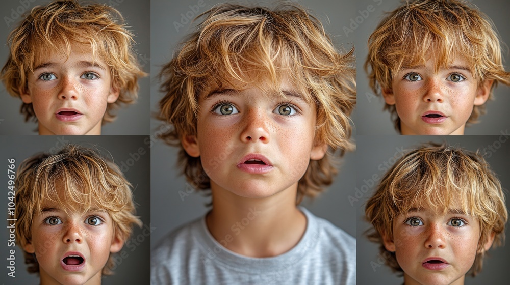 Foto collages de adolescentes o niños con diferentes expresiones en el rostro, queja, sorpresa, dolor o alegría.
Foto collages de adolescentes o niños con diferentes expresiones en el rostro, queja, sorpresa, dolor o alegría.