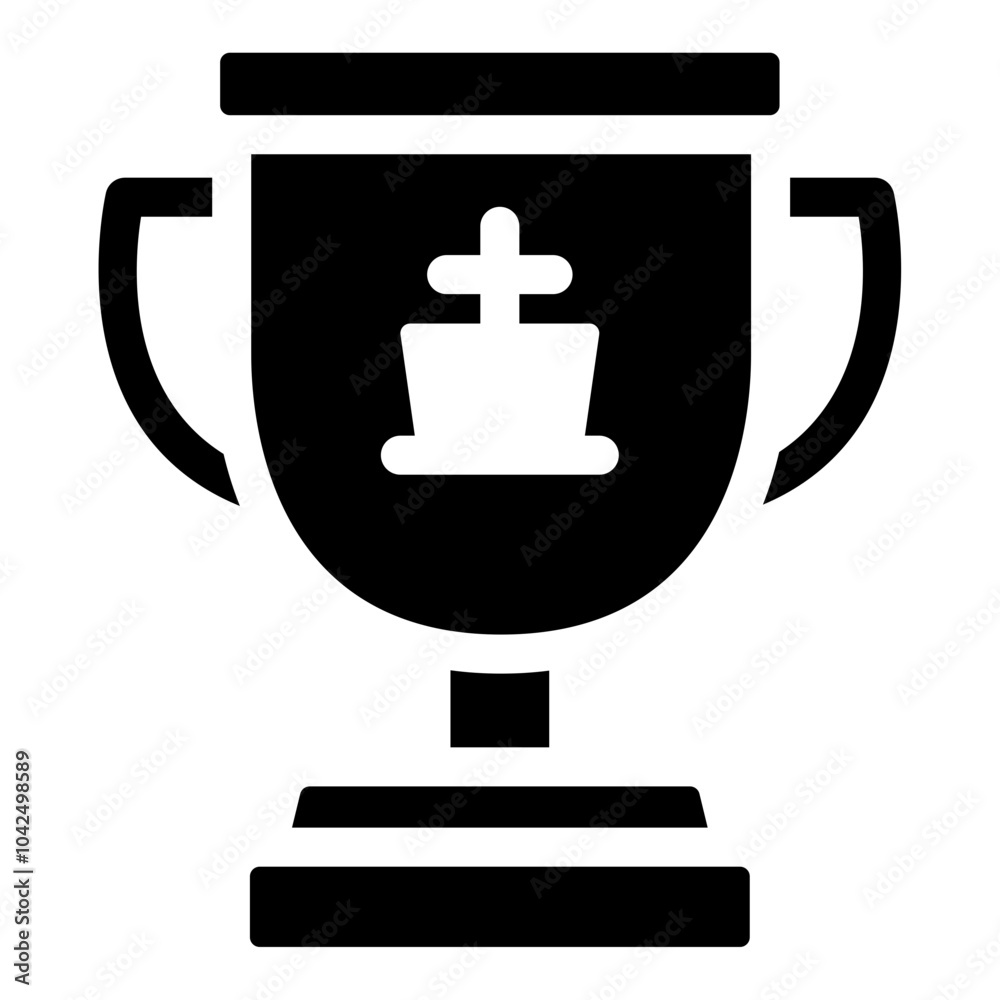 Obraz premium chess trophy icon 