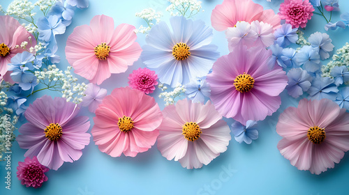 A vibrant arrangement of pa...