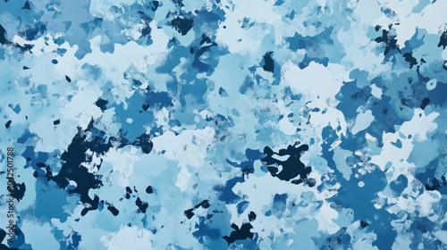 Artistic Representation of Blue Ocean Texture and Patterns