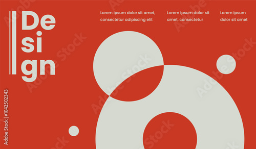 Modern minimalist abstract background design