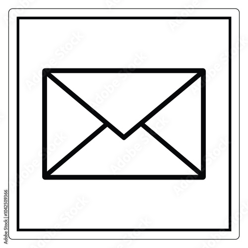 Simple Envelope Icon for Communication Concept