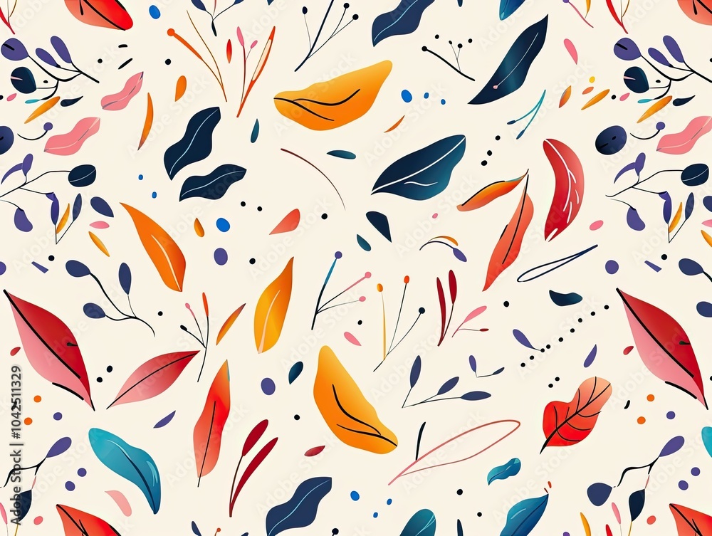 Fototapeta premium Abstract seamless pattern