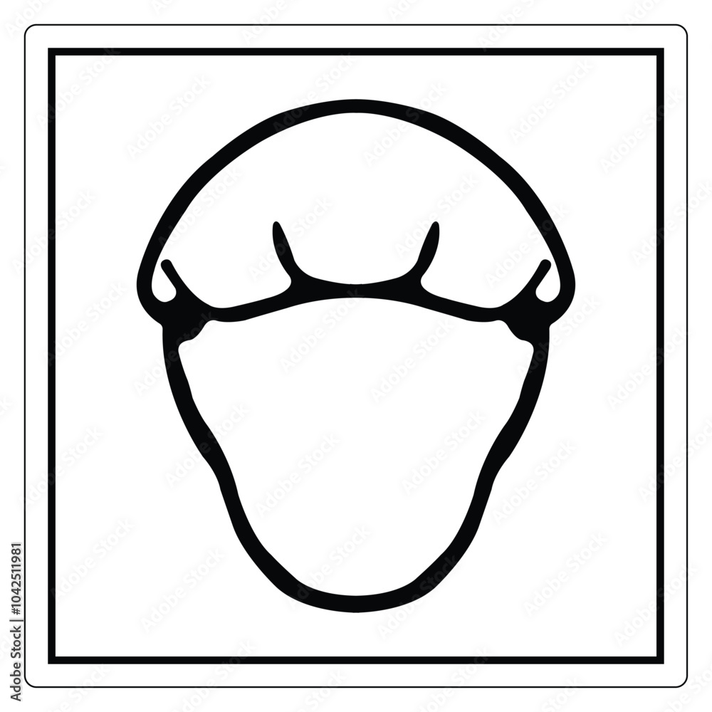 Simple Outline of an Abstract Antler Design Simple Outline of an Abstract Antler Design
