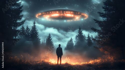 A mysterious figure gazes a...