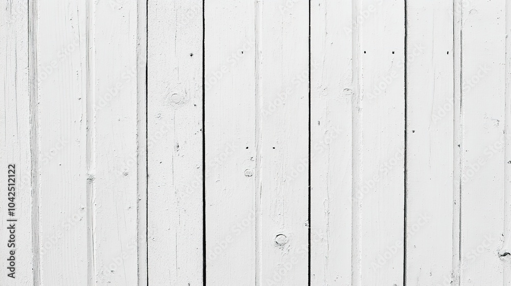 Clean White Wooden Plank Background for Design Use