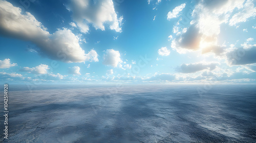 Ocean and Sky Background - Beautiful Digital Art