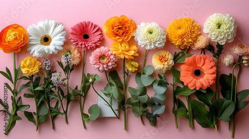 A vibrant arrangement of va...