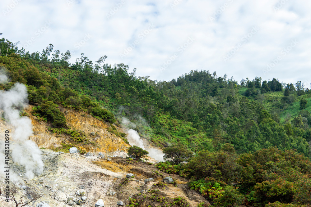Sikidang Crater, Dieng Plateau, Central Java, Indonesia Sikidang Crater, Dieng Plateau, Central Java, Indonesia
