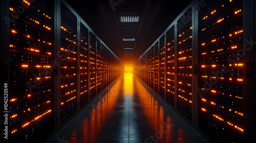 Data center corridor illumi...