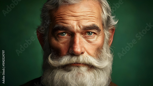 A portrait of an older man ...