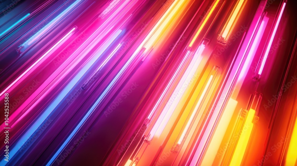 Vibrant abstract gradient background featuring dark colorful neon lights 3D rendered illustration Vibrant abstract gradient background featuring dark colorful neon lights 3D rendered illustration